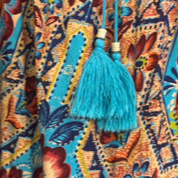 Angie  Bohemian Maxi Skirt Tagged a Med but fits a Lrg-XL See Measurements - Picture 3 of 6